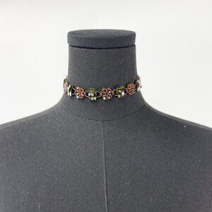 VINTAGE STYLE JEWEL CHOKER NECKLACE
